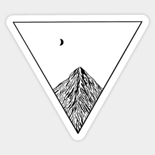 Nature in a triangle Sticker